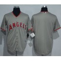 Angels Of Anaheim Blank Grey New Cool Base Stitched Jersey