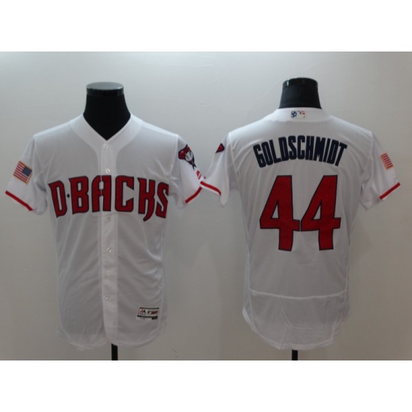 Arizona Diamondbacks #44 Paul Goldschmidt White Flexbase Stitched Jersey
