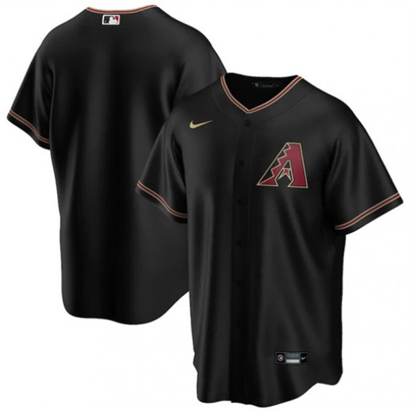 Arizona Diamondbacks Blank Black Cool Base Stitched Jersey