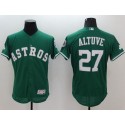 Astros #27 Jose Altuve Green Celtic Flexbase Authentic Collection Stitched Jersey
