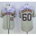 Astros #60 Dallas Keuchel Grey Flexbase Authentic Collection Stitched Jersey