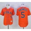 Astros #5 Jeff Bagwell Orange Flexbase Authentic Collection Stitched Jersey