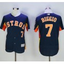 Astros #7 Craig Biggio Navy Blue Flexbase Authentic Collection Stitched Jersey
