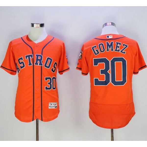 Astros #30 Carlos Gomez Orange Flexbase Authentic Collection Stitched Jersey