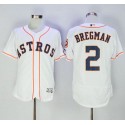 Astros #2 Alex Bregman White Flexbase Authentic Collection Stitched Jersey