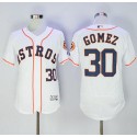 Astros #30 Carlos Gomez White Flexbase Authentic Collection Stitched Jersey