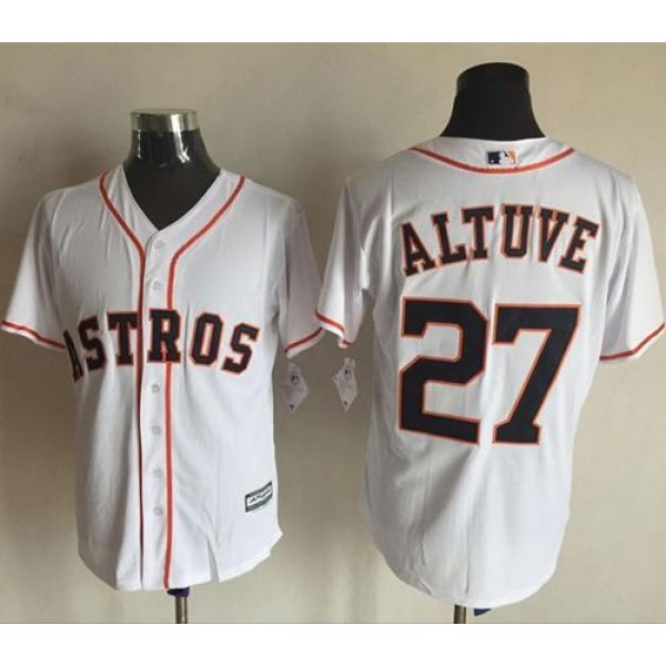 Astros #27 Jose Altuve White New Cool Base Stitched Jersey