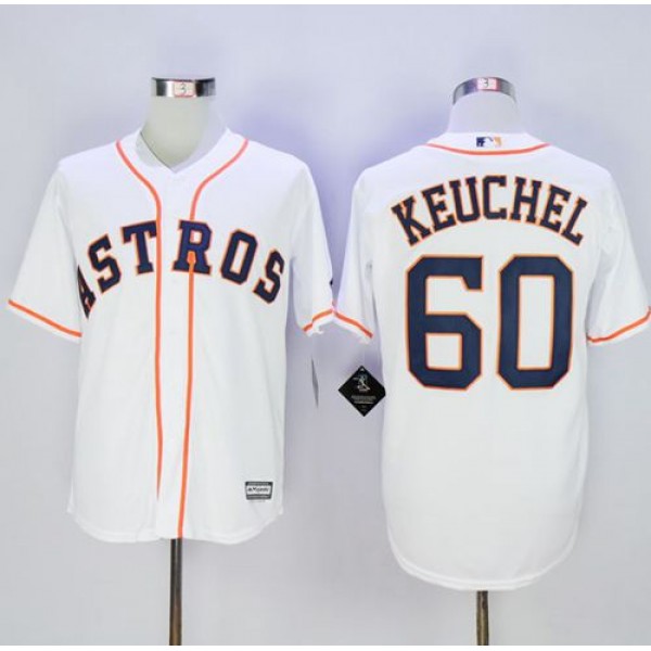 Astros #60 Dallas Keuchel New White Cool Base Stitched Jersey
