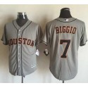 Astros #7 Craig Biggio Grey New Cool Base Stitched Jersey