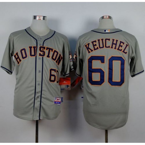 Astros #60 Dallas Keuchel Grey Cool Base Stitched Jersey