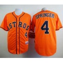 Astros #4 George Springer Orange Cool Base Stitched Jersey