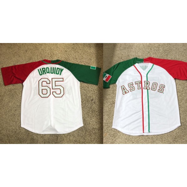 Astros #65 José Urquidy Mexican Heritage Culture Night Stitched Jersey