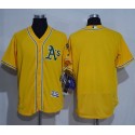 Athletics Blank Gold Flexbase Authentic Collection Stitched Jersey