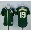 Athletics #19 Bert Campaneris Green Flexbase Authentic Collection Stitched Jersey
