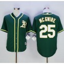 Athletics #25 Mark McGwire Green New Cool Base Stitched Jersey