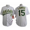 Athletics #15 Brett Lawrie White Cool Base Stitched Jersey