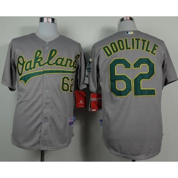 Athletics #62 Sean Doolittle Grey Cool Base Stitched Jersey