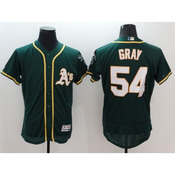 Athletics #54 Sonny Gray Green Flexbase Authentic Collection Stitched Jersey