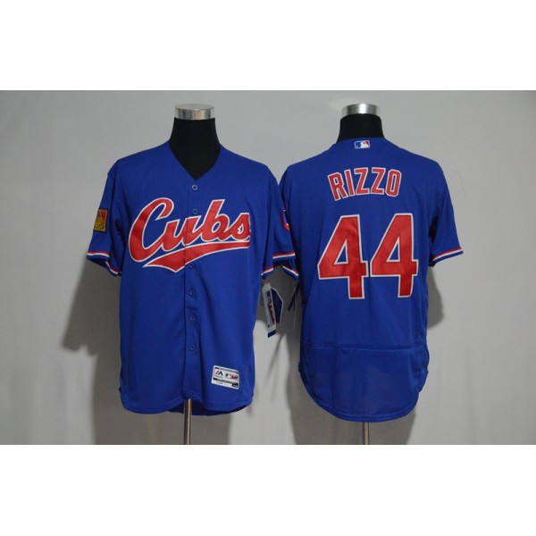 Atlanta Braves #44 Hank Aaron Navy Flexbase Stitched Jersey