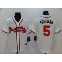 Atlanta Braves #5 Freddie Freeman White Cool Base Stitched Jersey