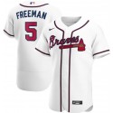 Atlanta Braves White #5 Freddie Freeman 2020 Flex Base Stitched Jersey