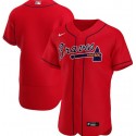 Atlanta Braves Blank Red Flex Base Stitched Jersey