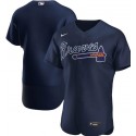 Atlanta Braves Blank Navy Flex Base Stitched Jersey