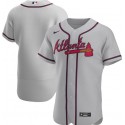 Atlanta Braves Blank Grey Flex Base Stitched Jersey