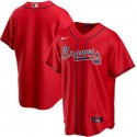 Atlanta Braves Red Cool Base Stitched Jersey