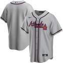 Atlanta Braves Grey Cool Base Stitched Jersey