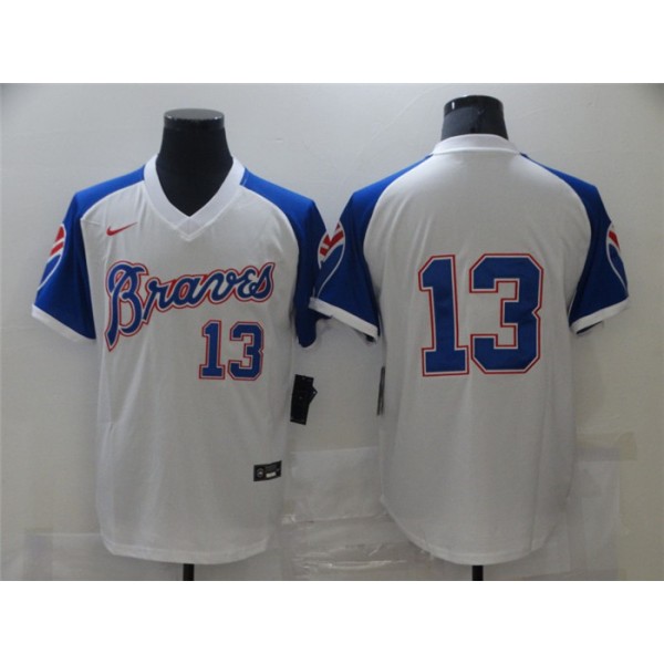 Atlanta Braves #13 Cool Base Stitched Jersey