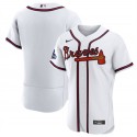 Atlanta Braves Blank 2021 White World Series Champions Stitched Baseball Jersey