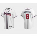 Atlanta Braves #8 Eddie Rosario White Cool Base Stitched Jersey