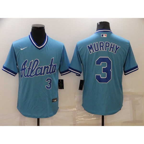 Atlanta Braves #3 Dale Murphy Blue Stitched Baseball Jersey