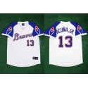 Atlanta Braves #13 Ronald Acuña Jr. Cool Base Throwback Stitched Jersey