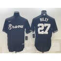 Atlanta Braves #27 Austin Riley Black Cool Base Stitched Baseball Jersey