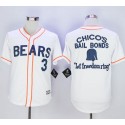 Bad News Bears Button Down #3 Kelly Leak White Movie Stitched Baseball Jersey