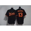 Baltimore Orioles #13 Manny Machado Black Cool Base Stitched Jersey