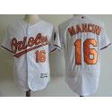 Baltimore Orioles #16 Trey Mancini White Elite Stitched Jersey