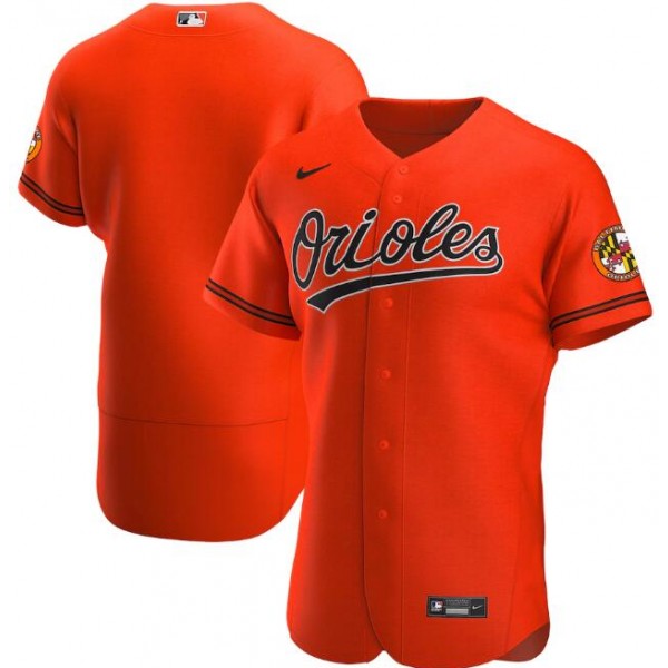 Baltimore Orioles Orange Flex Base Stitched Jersey