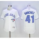 Blue Jays #41 Aaron Sanchez White Flexbase Authentic Collection Stitched Jersey