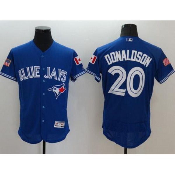Blue Jays #20 Josh Donaldson Blue Fashion Stars Stripes Flexbase Authentic Stitched Jersey