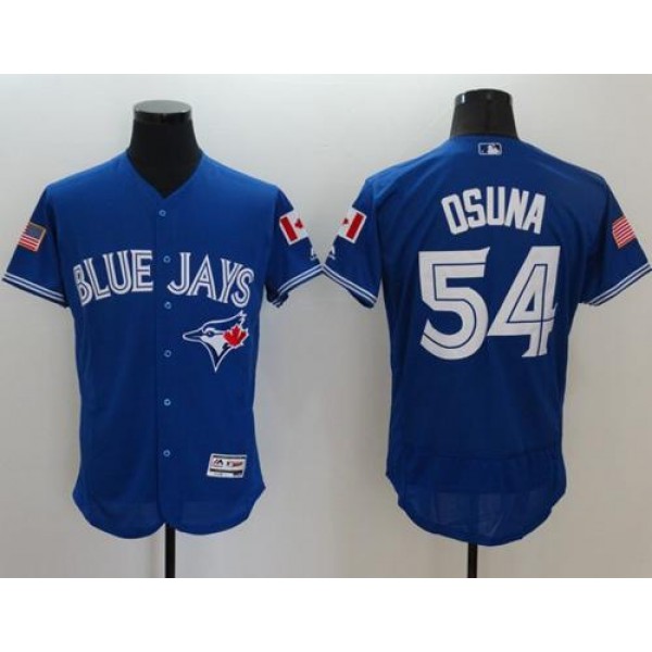 Blue Jays #54 Roberto Osuna Blue Fashion Stars Stripes Flexbase Authentic Stitched Jersey
