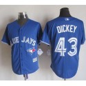 Blue Jays #43 R.A. Dickey Blue New Cool Base Stitched Jersey