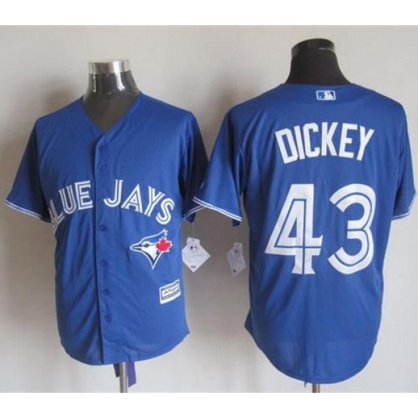 Blue Jays #43 R.A. Dickey Blue New Cool Base Stitched Jersey