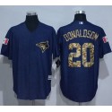 Blue Jays #20 Josh Donaldson Denim Blue Salute To Service Stitched Jersey