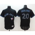 Blue Jays #20 Josh Donaldson Black Fashion Flexbase Authentic Collection Stitched Jersey