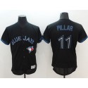 Blue Jays #11 Kevin Pillar Black Fashion Flexbase Authentic Collection Stitched Jersey