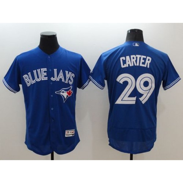 Blue Jays #29 Joe Carter Blue Flexbase Authentic Collection Stitched Jersey