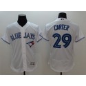 Blue Jays #29 Joe Carter White Flexbase Authentic Collection Stitched Jersey